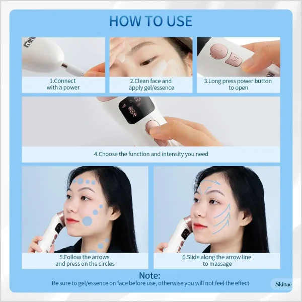 Miniature HIFU Skin Tightening Device - EMS Ultrasonic Massager - Image 3